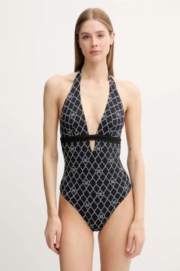 Jednodielne obojstranné plavky Max Mara Beachwear čierna farba, mäkké košíky, 2516831189600