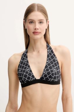 Obojstranná plavková podprsenka Max Mara Beachwear čierna farba, mäkké košíky, 2516821339600