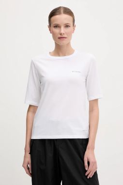 Športové tričko Columbia Sun Trek biela farba, 2145251