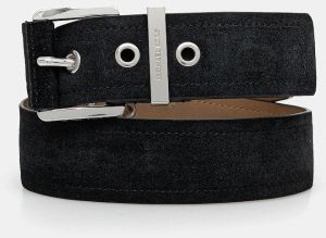 Semišový opasok MICHAEL Michael Kors hnedá farba, 559145