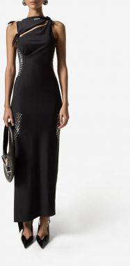 Šaty Coperni Puma x Coperni čierna farba, maxi, priliehavá, 628424