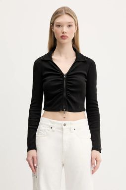 Kardigán Guess Originals dámsky, čierna farba, tenký, W5GP53 KA0H1