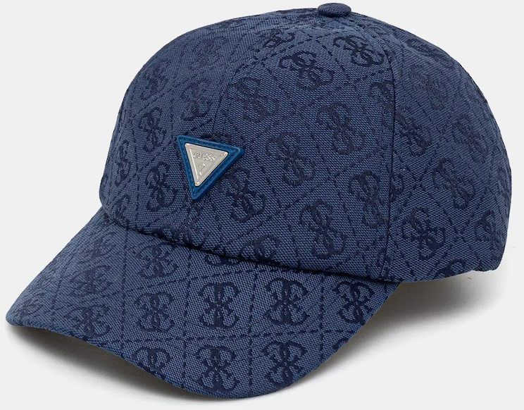 Šiltovka Guess dámska, tmavomodrá farba, vzorovaná, V5GZ03 WH492