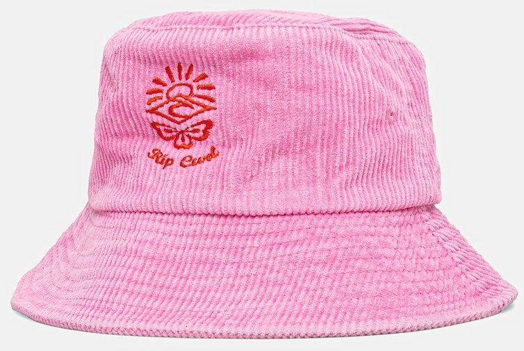 Štruksový klobúk Rip Curl ružová farba, bavlnený, 05BWHE
