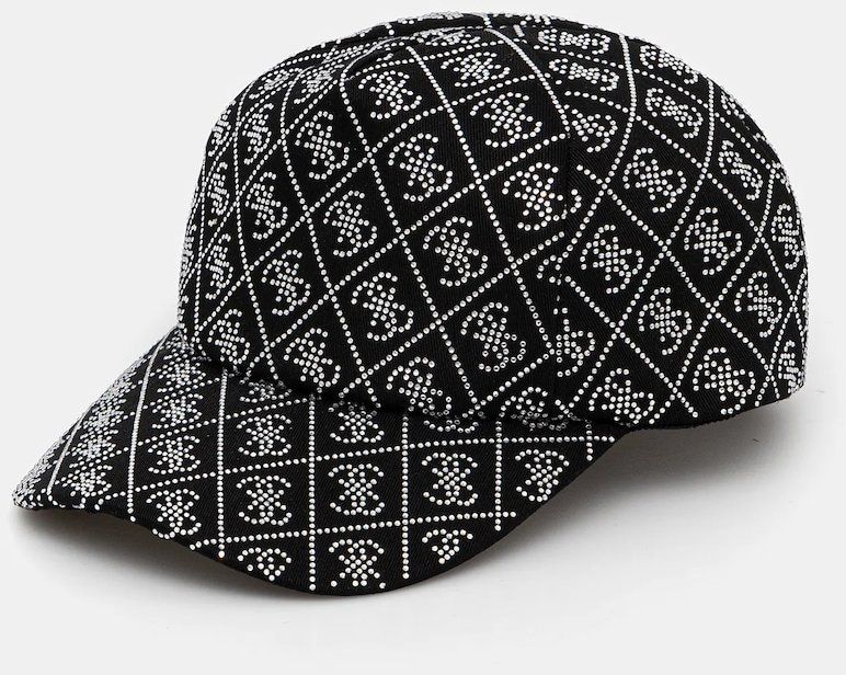 Šiltovka Guess dámska, čierna farba, s nášivkou, AW5284 COT01