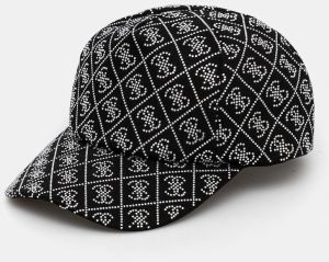Šiltovka Guess dámska, čierna farba, s nášivkou, AW5284 COT01