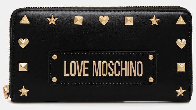 Peňaženka Love Moschino dámska, čierna farba, JC5738PP0MKH0000