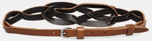 Kožený opasok Weekend Max Mara dámsky, hnedá farba, 2515501055600