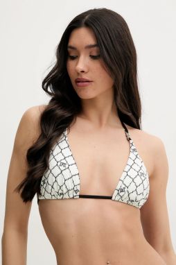 Plavková podprsenka Max Mara Beachwear béžová farba, jemne vystužený košík, 2516821189600