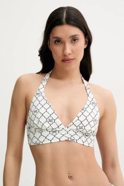 Plavková podprsenka Max Mara Beachwear béžová farba, mäkké košíky, 2516821169600