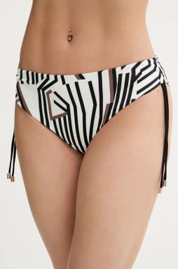 Plavkové nohavičky Max Mara Beachwear béžová farba, 2516821179600