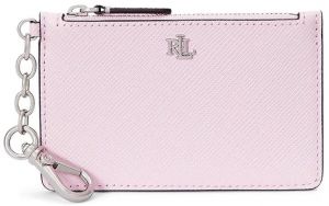 Kožená peňaženka Lauren Ralph Lauren ružová farba, 432966789