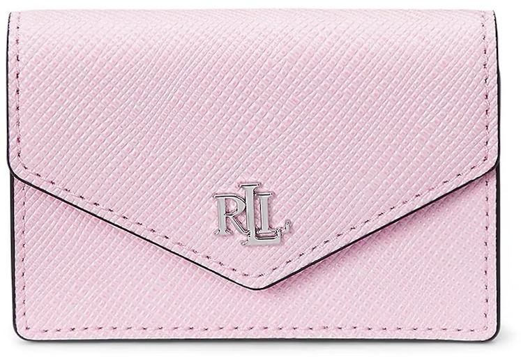 Kožená peňaženka Lauren Ralph Lauren ružová farba, 432967060