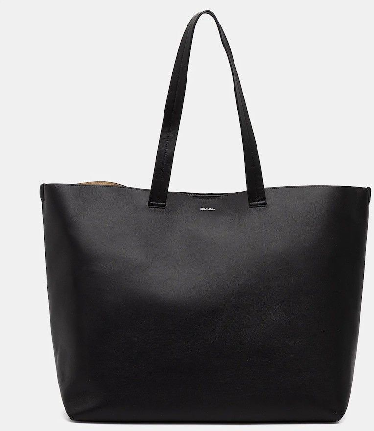 Kožená taška Calvin Klein čierna farba, K50K512894