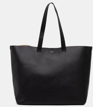 Kožená taška Calvin Klein čierna farba, K50K512894