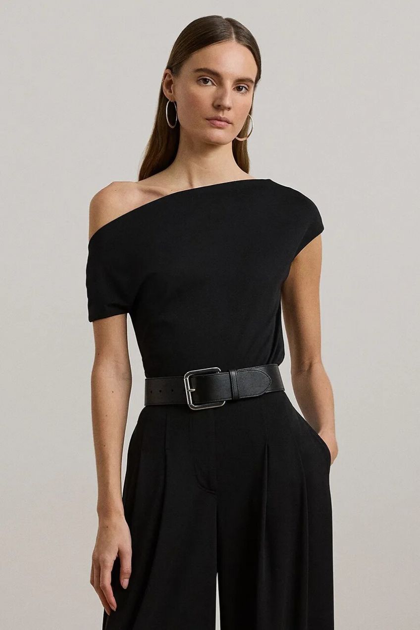 Tričko Lauren Ralph Lauren dámske, čierna farba, 200963913