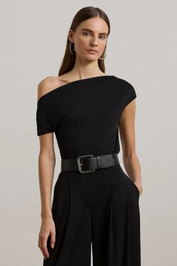 Tričko Lauren Ralph Lauren dámske, čierna farba, 200963913