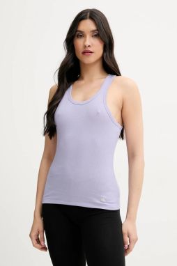 Bavlnený top Calvin Klein Underwear 3-pak fialová farba, LV00QS7493