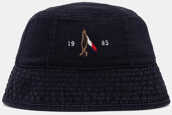 Bavlnený klobúk Tommy Hilfiger tmavomodrá farba, bavlnené, AM0AM13384