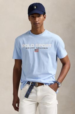 Bavlnené tričko Polo Ralph Lauren pánske, s potlačou, 710880627
