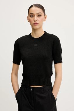 Sveter Tommy Jeans čierna farba, DW0DW20380