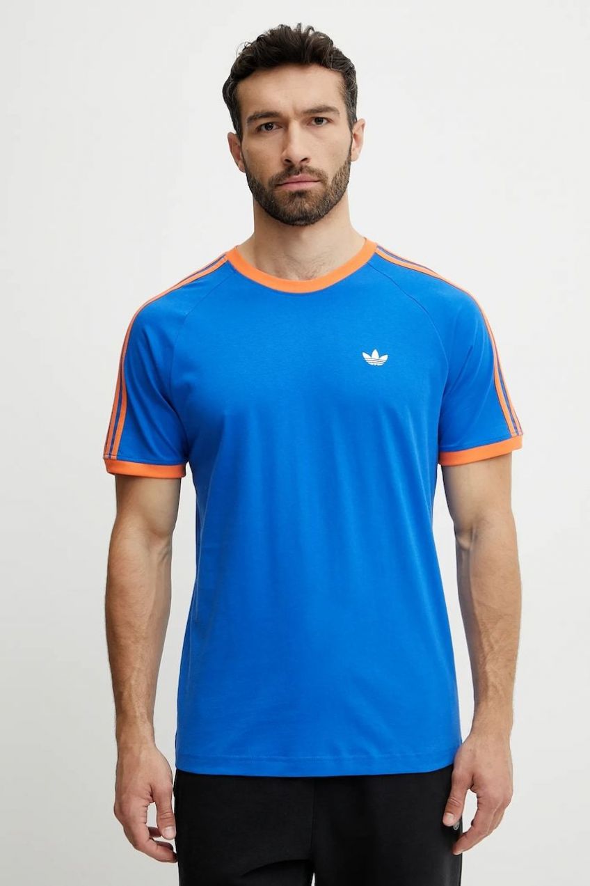 Bavlnené tričko adidas Originals Q2 Monogram Cal pánske, s nášivkou, JD0700