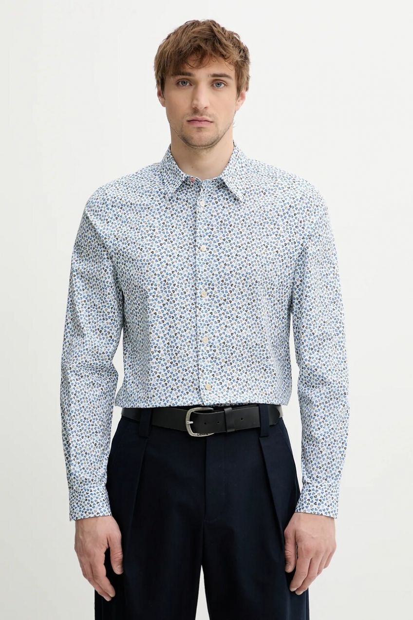 Košeľa PS Paul Smith biela farba, regular, s klasickým golierom, M2R.149T.P22318