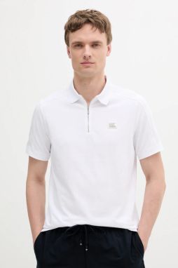 Polo tričko Karl Lagerfeld pánske, biela farba, s nášivkou, 552221.745020