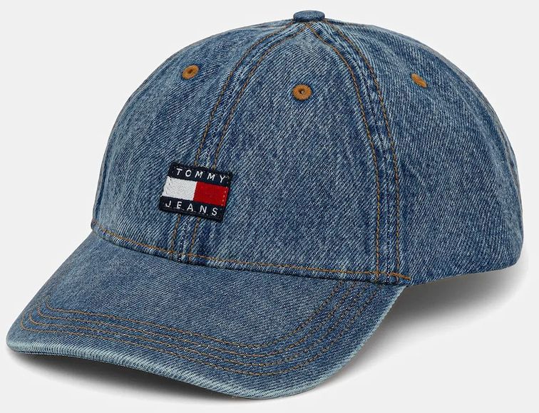 Džínsová šiltovka Tommy Jeans s nášivkou, AM0AM13288