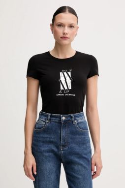 Tričko Armani Exchange dámske, čierna farba, XW000511 AF11929