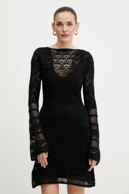 Šaty Guess NELLIE čierna farba, mini, priliehavé, W5GK48 Z3E22