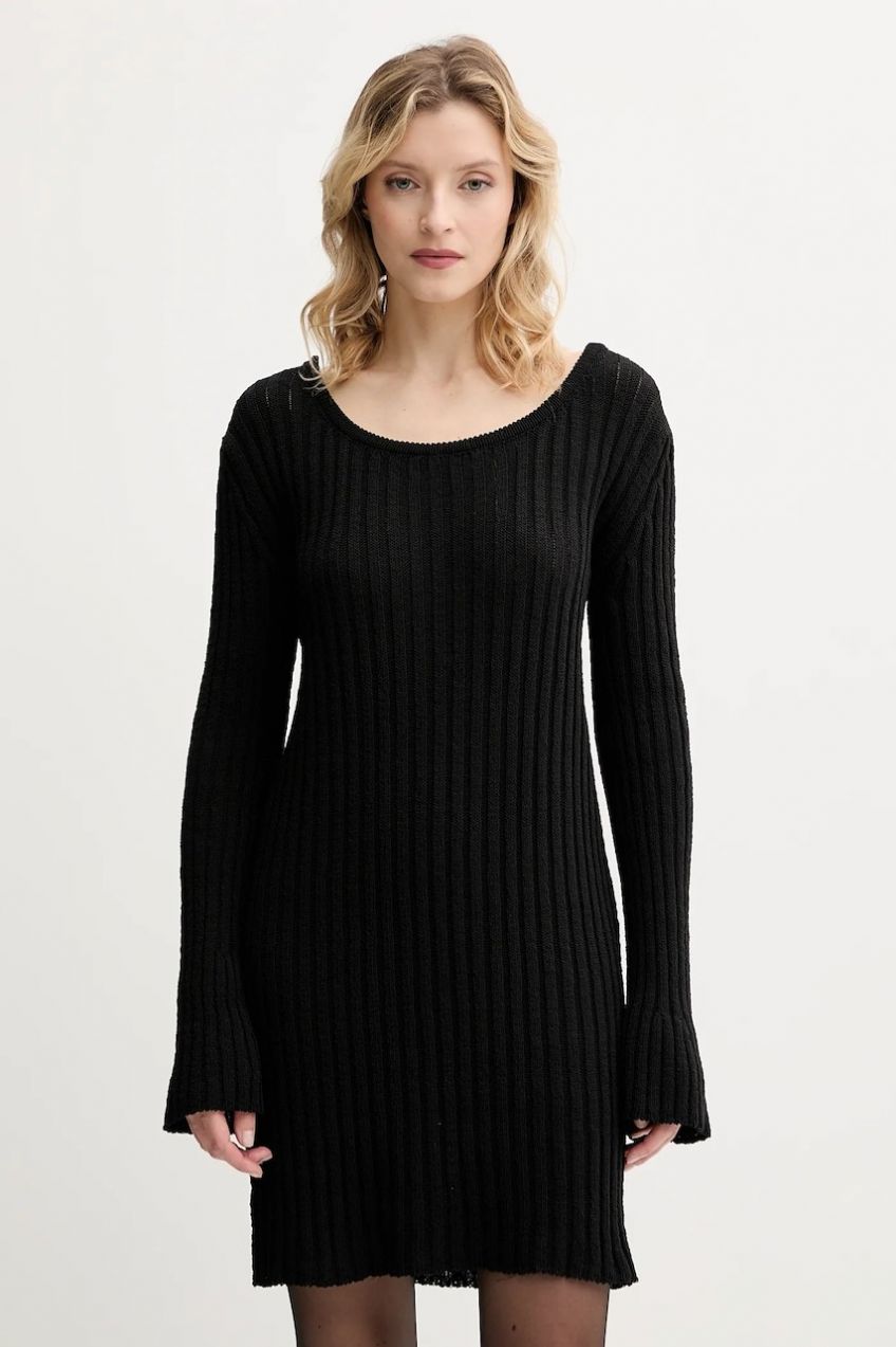 Šaty Pinko čierna farba, mini, priliehavé, 105301 A2N7