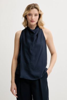 Top Armani Exchange tmavomodrá farba, jednofarebný, XW000426 AF12747