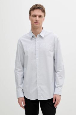 Košeľa Calvin Klein Jeans voľný strih, s klasickým golierom, LV04RB119G