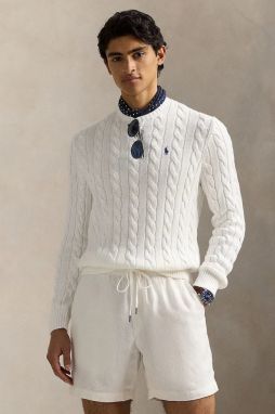 Bavlnený sveter Polo Ralph Lauren béžová farba, 710775885