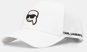 Šiltovka Karl Lagerfeld biela farba, s nášivkou, 552118.805710
