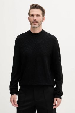 Sveter Armani Exchange čierna farba, ľahké, XM000689 AF10454
