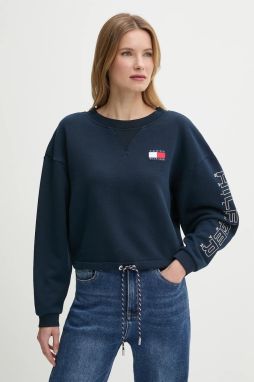 Bavlnená mikina Tommy Hilfiger SAILING tmavomodrá farba, s nášivkou, WW0WW46764