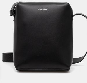 Kožená taška Calvin Klein čierna farba, K50K512887
