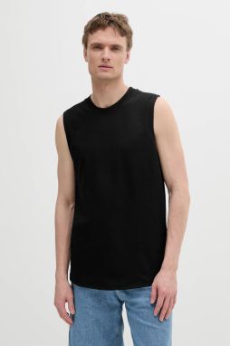 Bavlnené tričko Calvin Klein Jeans čierna farba, J30J327283