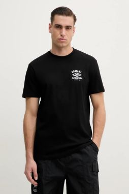 Bavlnené tričko Armani Exchange pánske, čierna farba, s potlačou, XM000550 AF10362