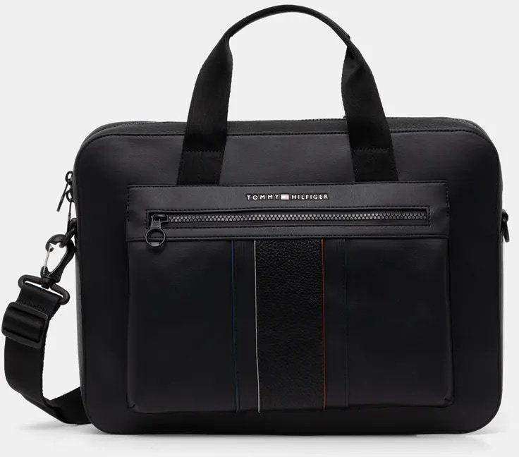 Obal na notebook Tommy Hilfiger čierna farba, AM0AM13096