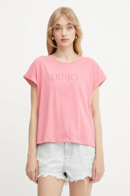 Tričko Liu Jo dámske, ružová farba, TA5181 JS003