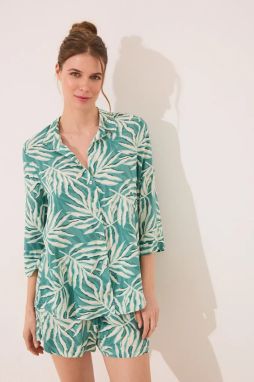 Pyžamo women'secret dámske, zelená farba, 4859415