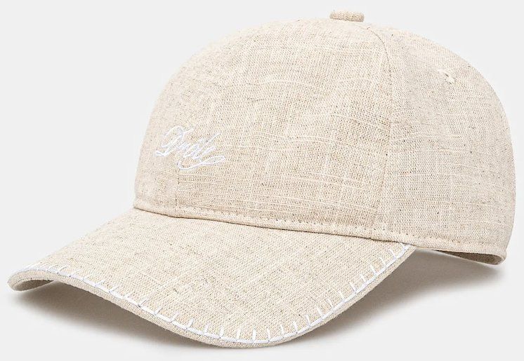 Šiltovka Drôle de Monsieur La Casquette Drule Lin béžová farba, jednofarebná, G-CP168-LI008-LBG