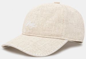 Šiltovka Drôle de Monsieur La Casquette Drule Lin béžová farba, jednofarebná, G-CP168-LI008-LBG