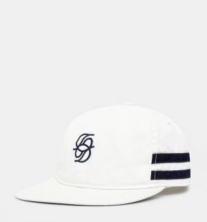 Bavlnená šiltovka Drôle de Monsieur La Casquette D Miroir biela farba, s nášivkou, G-CP169-CO138-WT