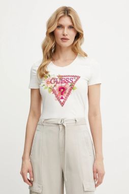 Tričko Guess dámske, béžová farba, W5GI10 J1314