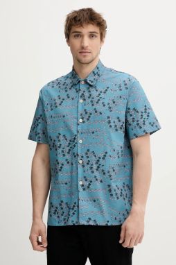 Bavlnená košeľa PS Paul Smith tyrkysová farba, regular, M2R.695U.P22315