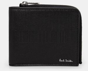 Peňaženka Paul Smith pánska, čierna farba, M1A-7970-PEMBOS